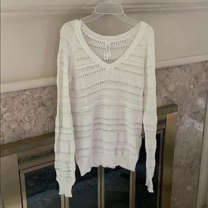 White aeropostale sweater!